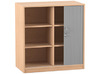 KAST - HOUT - ROLDEUREN - MET SOKKEL