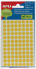 Stickers - Apli - zelfklevend - rond - 8 mm - set van 288