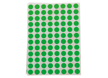 Stickers - Apli - rond - 8 mm - groen - set van 288