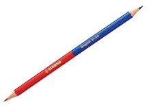 Potlood - kleurpotloden - rood of blauw - per 12