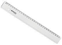 Latten - meetlat - 30 cm - kunststof - per stuk