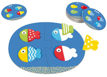 Kleur en vorm - Mix & Match - vissen - per spel