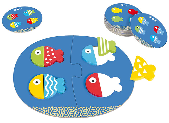 Spel - kleur en vorm - Goula Fish Mix & Match - vissen - per spel