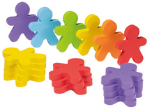 Open-ended - regenboog - sorteren - figuurtjes - hout - set van 36