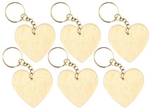 Cadeautje - sleutelhangers - hart - set van 8
