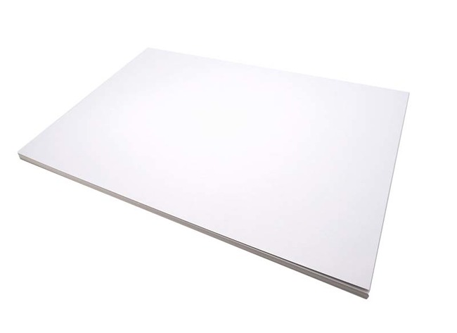Cartons blanc/gris - carton duplex - 400 g - 35x50cm - 20 flles