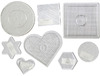 Strijkkralen - midi - onderplaten - vormen - set van 8 assorti