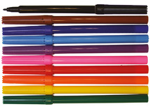 Stiften - kleurstiften - economy - dunne punt - set van 10 assorti