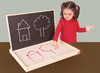 Oefenbak - Akros Multi-Sensory Pre-Writing Tray XL - met schrijfbord - schrijfroute - schrijfbewegingen - zand - per stuk