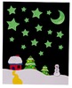 Foam - stickers - glow in the dark - maan en sterren - set van 120 assorti