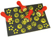 Kwasten - stempels - verf - set van 4 assorti
