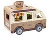 Speelgoed foodtruck - Viga - coffee truck - koffie - marktkraam - met accessoires - per set