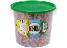 Strijkkralen - midi - Nabbi - glitter - voordeelpakket - set van 20000 assorti