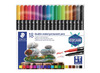 Stiften - kleurstiften - Staedtler - dubbele punt - parmenent - set van 18 assorti