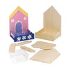 Decoratiemateriaal - moestuintje - hout - set van 3