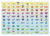 Stickers - motivatie iconen - 100 motieven - set van 2000 assorti
