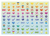 Stickers - motivatie iconen - 100 motieven - assortiment van 2000