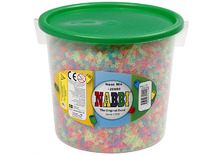 Strijkkralen - midi - Nabbi - neon - voordeelpakket - set van 20000 assorti