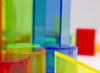 Lichtbord - geometrische vormen - plastic - transparant - 3D-vormen - set van 50 assorti