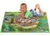 Speelmat - droomwereld - burcht, boerderij, dierentuin, piraten en meer - 100 x 150 cm - per stuk