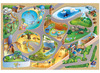 Speelmat - droomwereld - burcht, boerderij, dierentuin, piraten en meer - 100 x 150 cm - per stuk