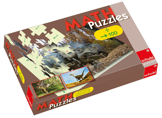 Puzzel - rekenpuzzel - Schubi - rekenen - 24 stukjes - delen tot 100 - per stuk