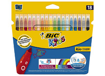 Stiften - kleurstiften - BIC - KID couleur - set van 18 assorti
