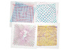 Krasplaten - Royclo - optische illusies - set van 6 assorti