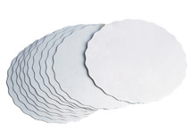 Karton - schijven - rond - blanco - set van 30