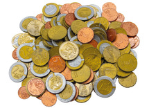 Geld - munten - rekengeld - set van 160 assorti