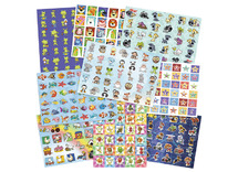Stickers - fantasie - 35 motieven - set van 700 assorti