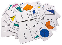 Spel - rekenspel - Learning Resources Rainbow Fraction Dominoes  - breuken - domino - per spel