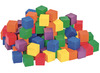 Kubussen - hout - gekleurd - bouwset - ruimtelijk inzicht - set van 100 assorti