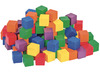 Ruimtelijk inzicht - kubussen - hout - gekleurd - bouwset - set van 100 assorti