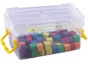 Kubussen - hout - gekleurd - bouwset - ruimtelijk inzicht - set van 100 assorti