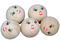 Kralen - gezichtjes - 3 cm diameter - set van 10