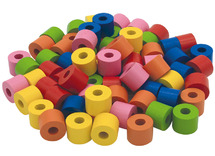 Kralen - Handige Handen - rond - hout - fijne motoriek - set van 72 assorti