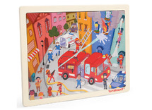 Puzzel - themapuzzel - Topbright - brandweer - 24 stukjes - hout - per stuk