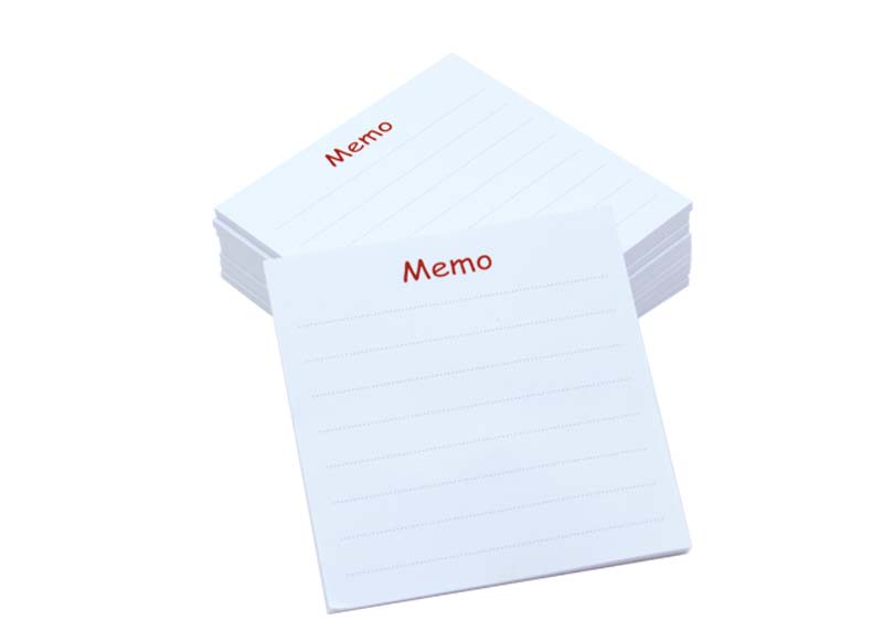 BLOCS-NOTES - 7 X 7 CM - 20 FEUILLETS - SET/10