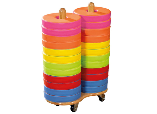 TROLLEY MET 24 DONUT ZITKUSSENS