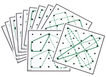 Motoriekborden - Geobord - design - set 2 - fijne motoriek - opdrachtkaarten voor GG2806 - set van 10 assorti