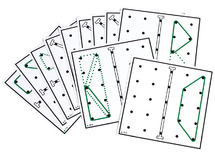 Motoriekborden - Geobord - design - set 3 - fijne motoriek - opdrachtkaarten voor GG2806 - set van 10 assorti
