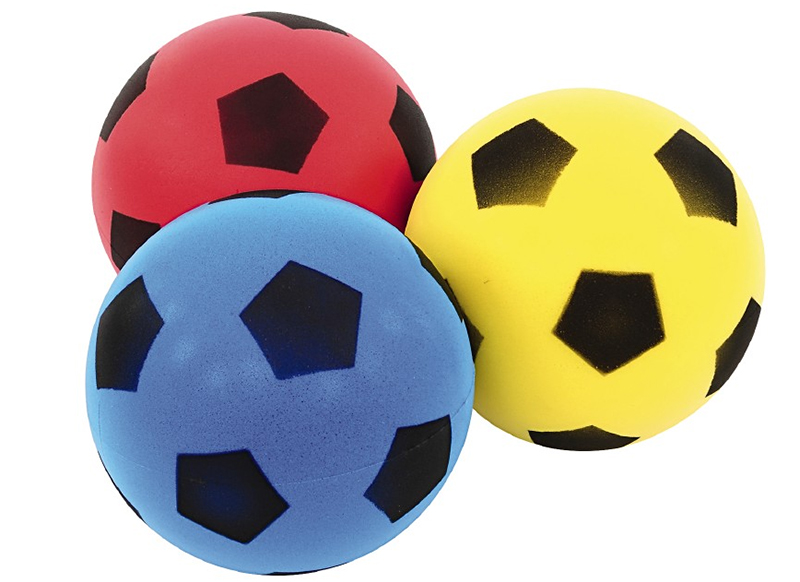 Mini ballon de football de 6 pouces pour les enfants en bas âge, ballon en  mousse de taille 2, petit ballon de football