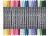 Stiften - kleurstiften - Colortime - dubbele punt - pastelkleuren - set van 20 assorti