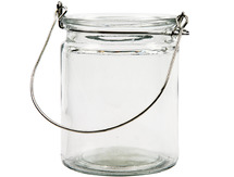Glas - theelichthouder - lantaarn hoog - set van 12
