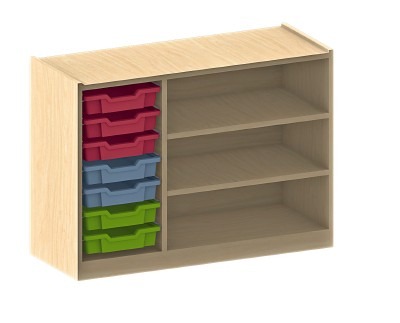 éTAGèRE BASIC MODULO, RANGEMENT CAISSES à GAUCHE