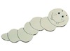 Hout - boekenworm - set van 24