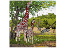 Themapuzzel - Rolf - savanne - giraffen - 36 stukjes - hout - per stuk