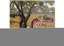 Puzzel - serie - savanne - leeuwen