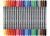 Stiften - kleurstiften - Colortime - dubbele punt - basiskleuren - set van 20 assorti
